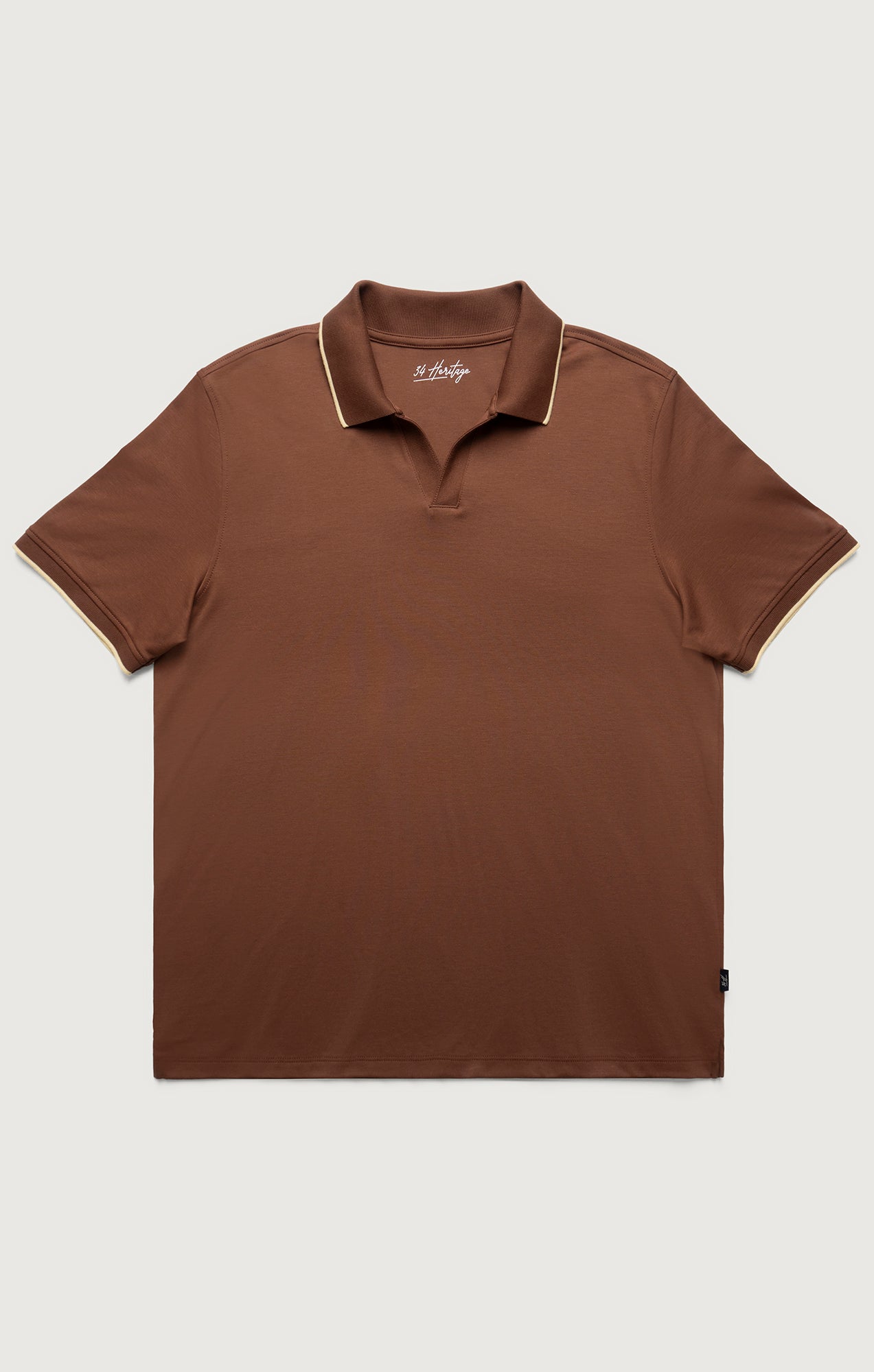 34 Heritage Riviera Polo Shirt in Cappuccino