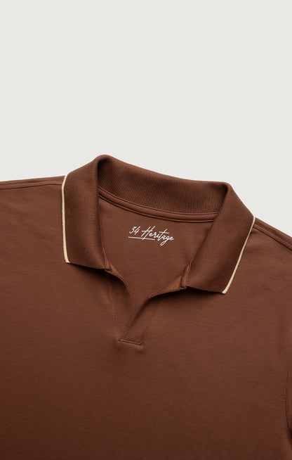 34 Heritage Riviera Polo Shirt in Cappuccino