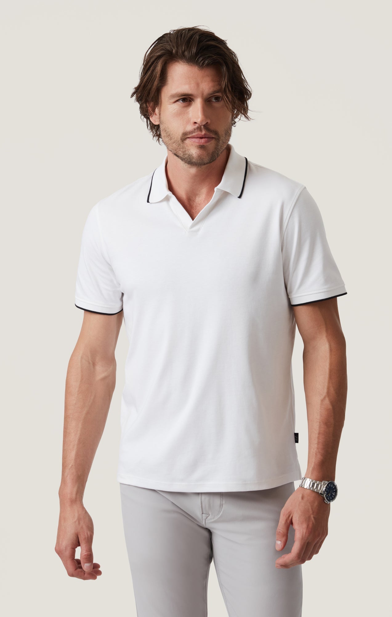34 Heritage Riviera Polo Shirt in White