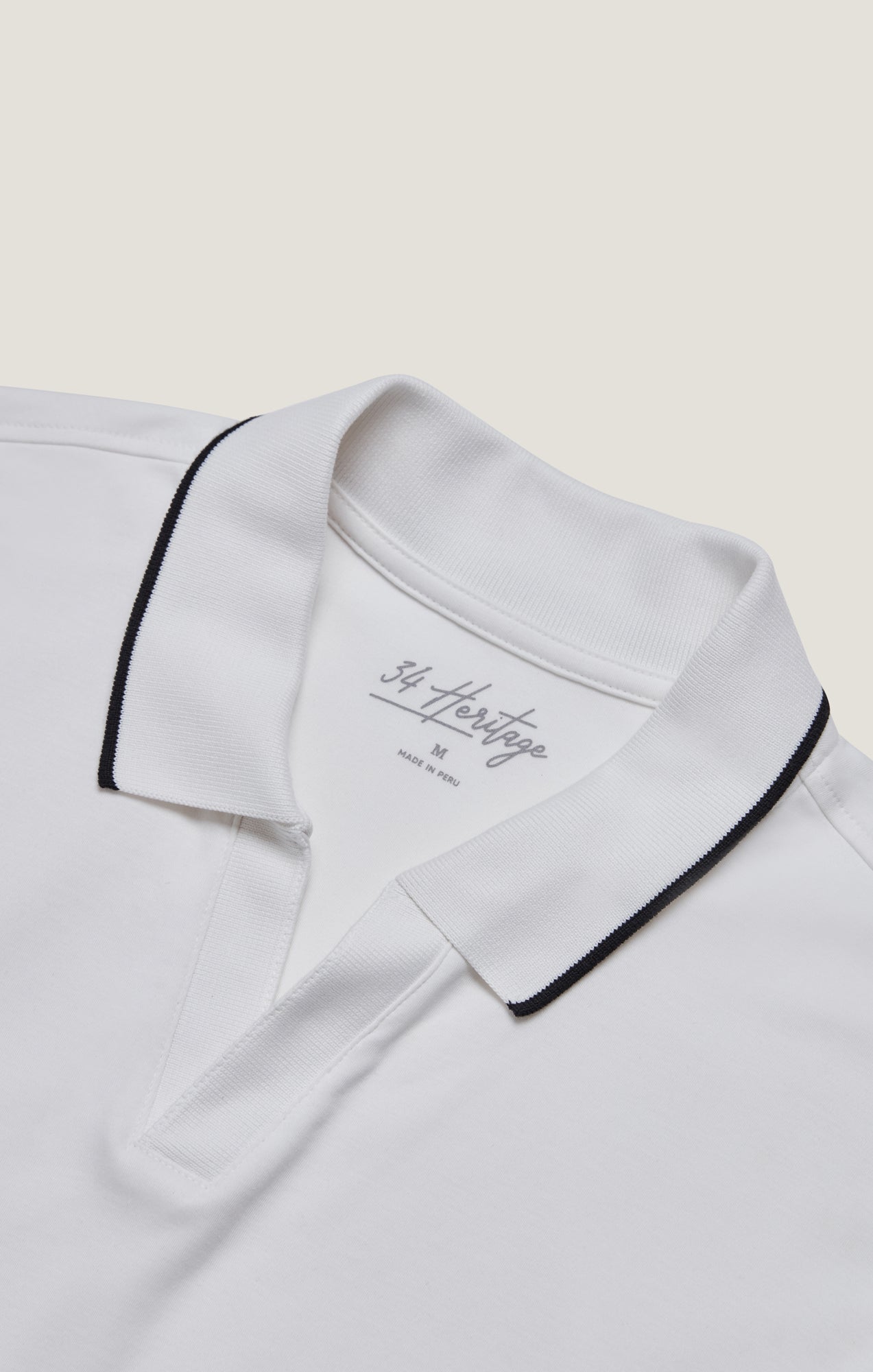 34 Heritage Riviera Polo Shirt in White