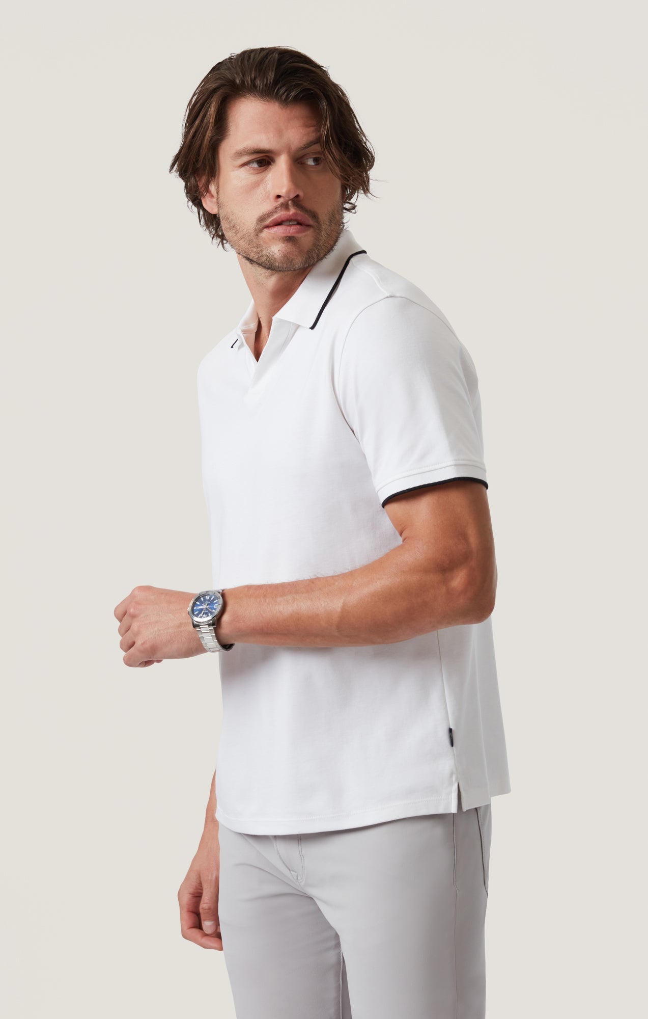 34 Heritage Riviera Polo Shirt in White