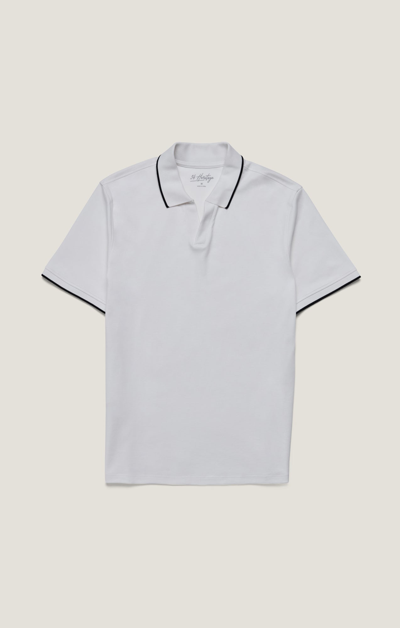 34 Heritage Riviera Polo Shirt in White