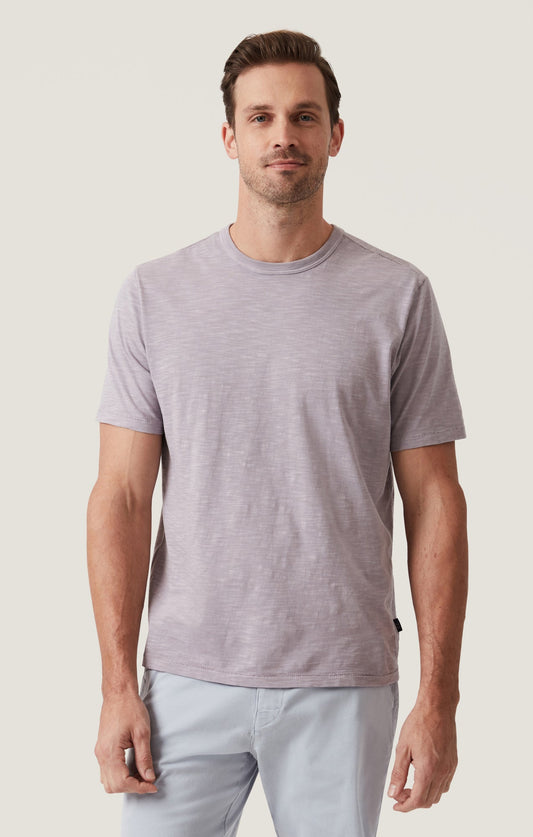 34 Heritage Slub Crew Neck T-Shirt in Lilac Dust