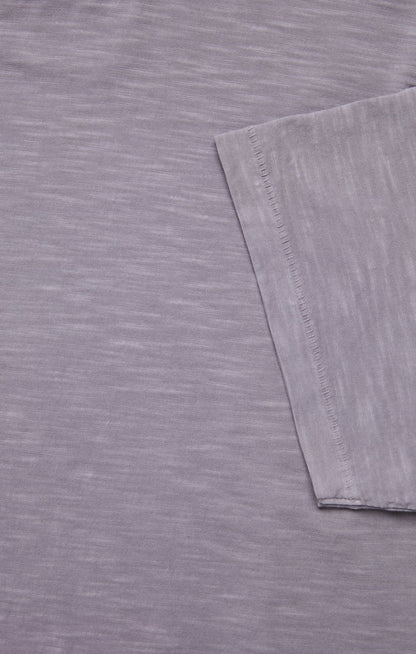 34 Heritage Slub Crew Neck T-Shirt in Lilac Dust