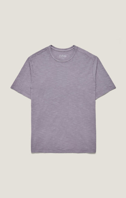 34 Heritage Slub Crew Neck T-Shirt in Lilac Dust
