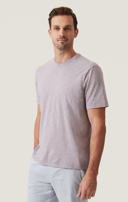 34 Heritage Slub Crew Neck T-Shirt in Lilac Dust