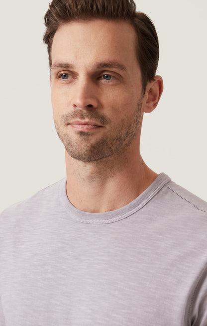 34 Heritage Slub Crew Neck T-Shirt in Lilac Dust