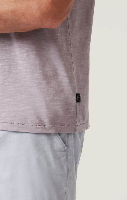 34 Heritage Slub Crew Neck T-Shirt in Lilac Dust