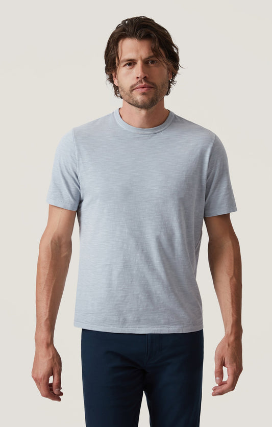 34 Heritage Slub Crew Neck T-Shirt in Blue Fog