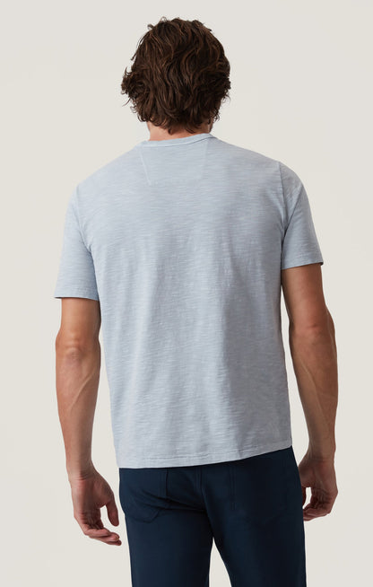 34 Heritage Slub Crew Neck T-Shirt in Blue Fog