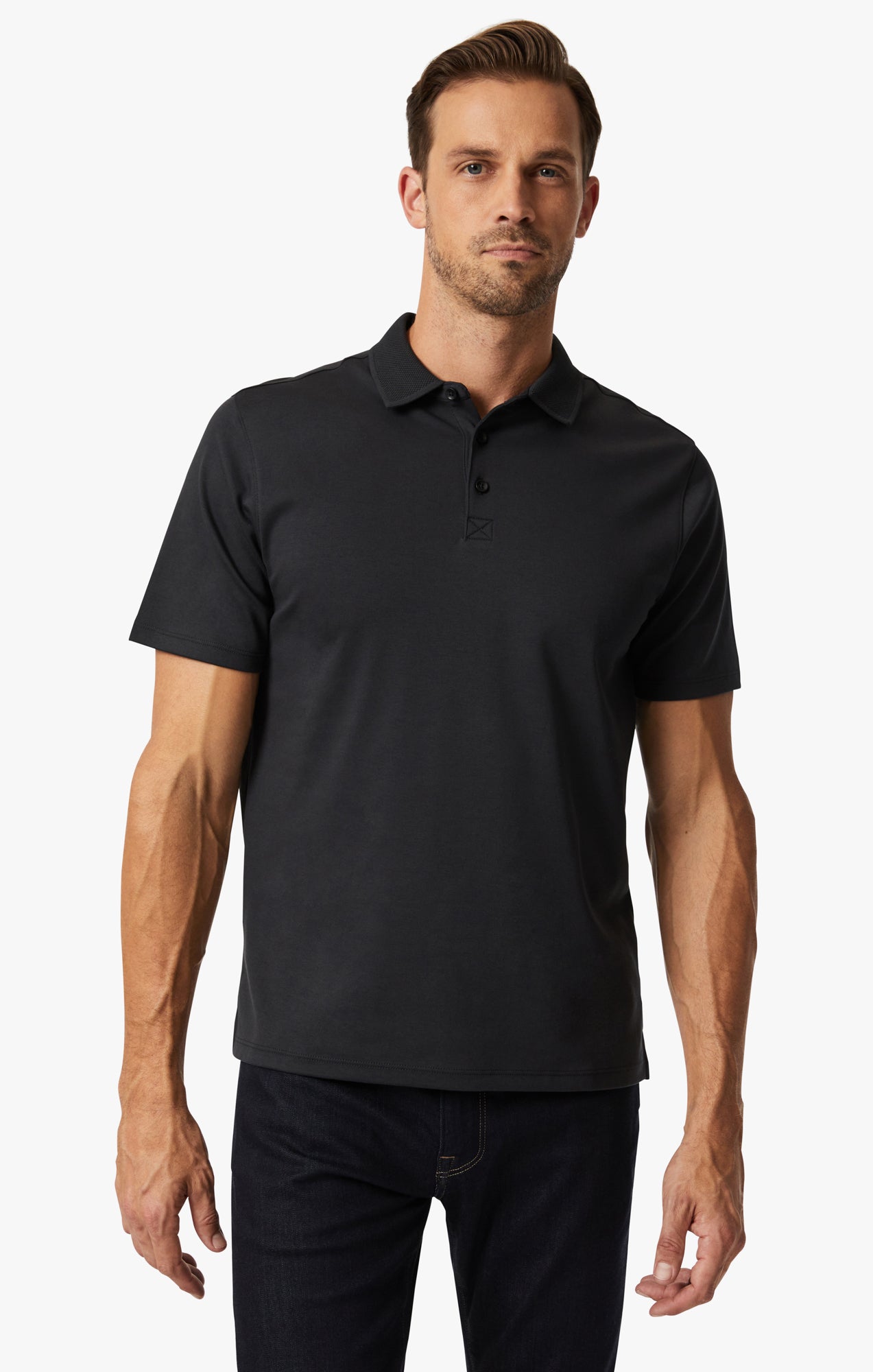34 Heritage Polo T-Shirt In Black