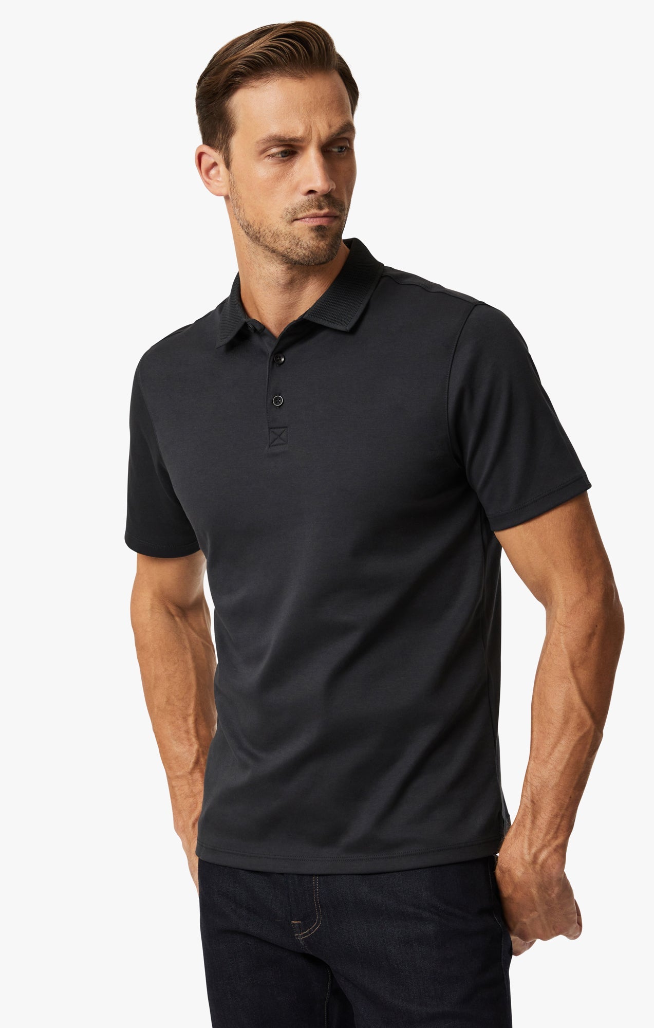 34 Heritage Polo T-Shirt In Black