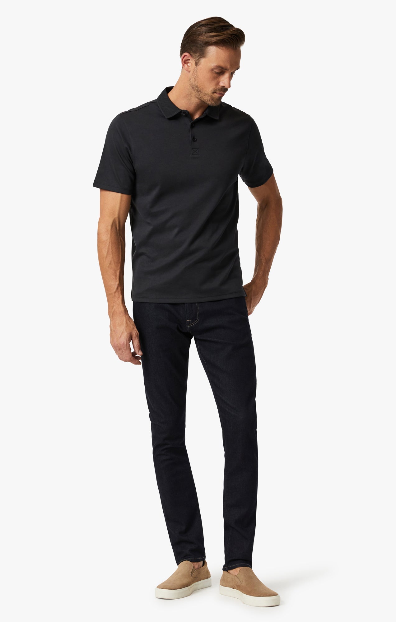 34 Heritage Polo T-Shirt In Black