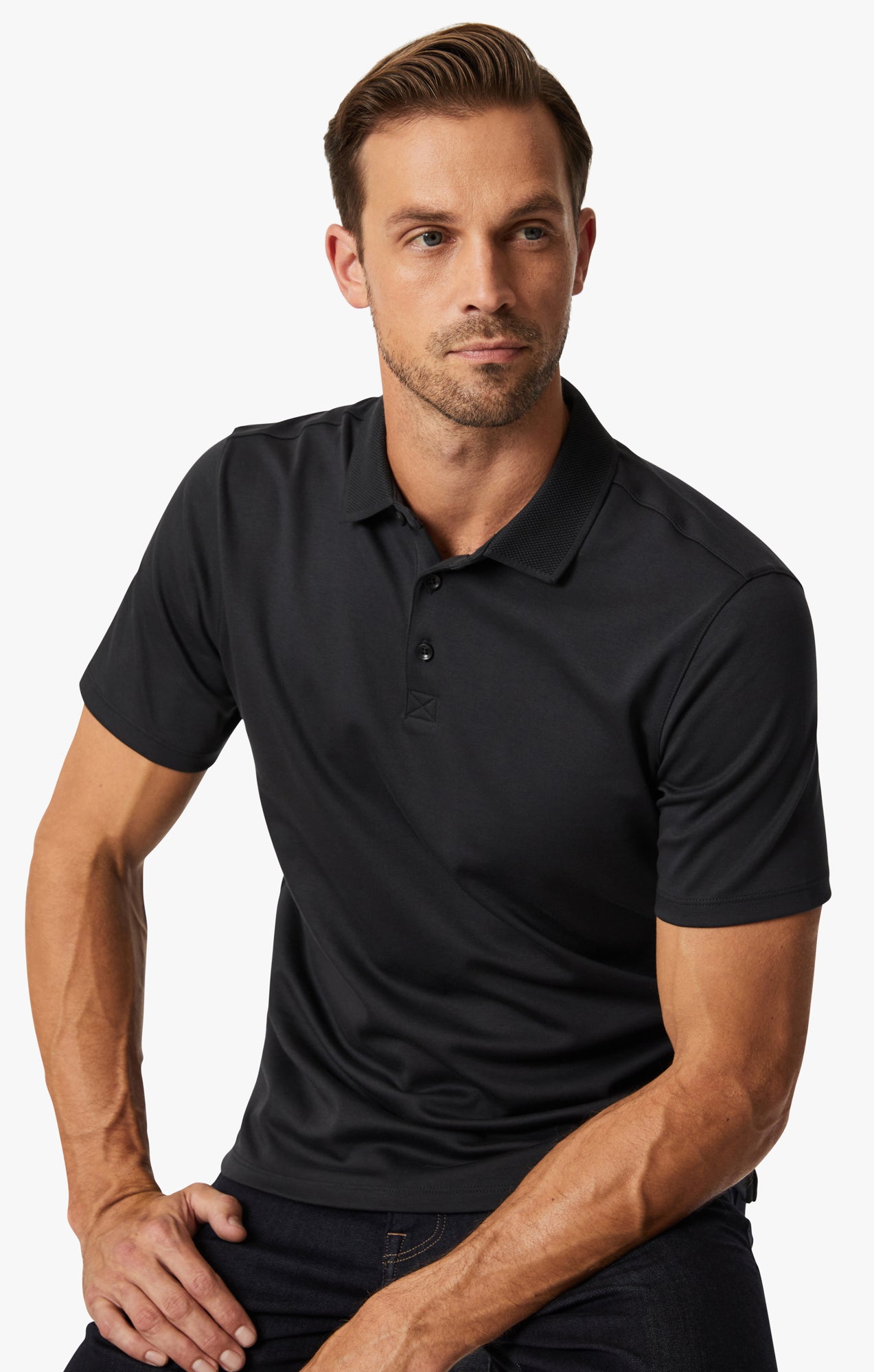 34 Heritage Polo T-Shirt In Black