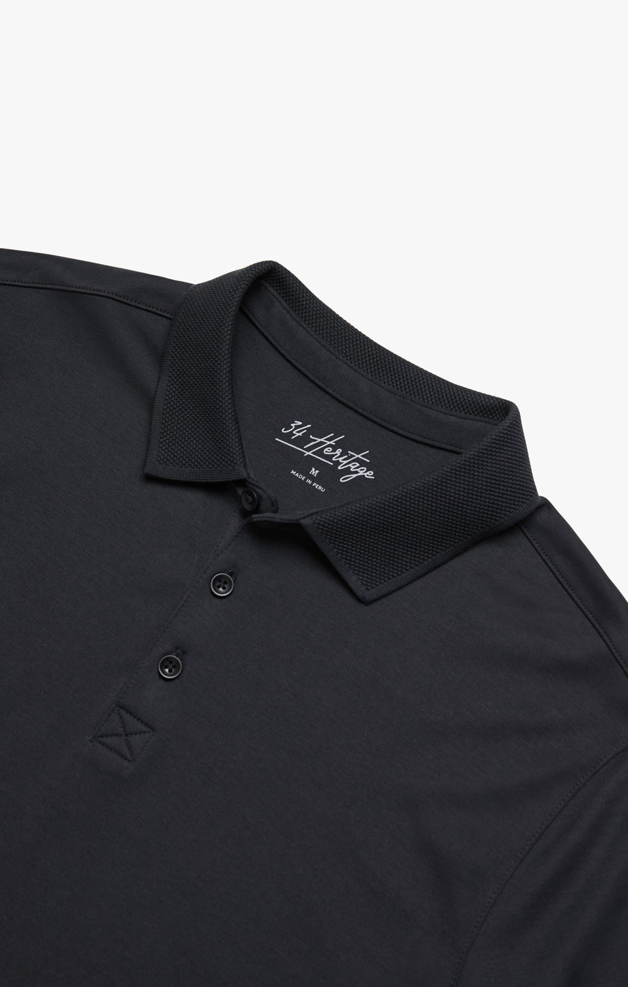34 Heritage Polo T-Shirt In Black