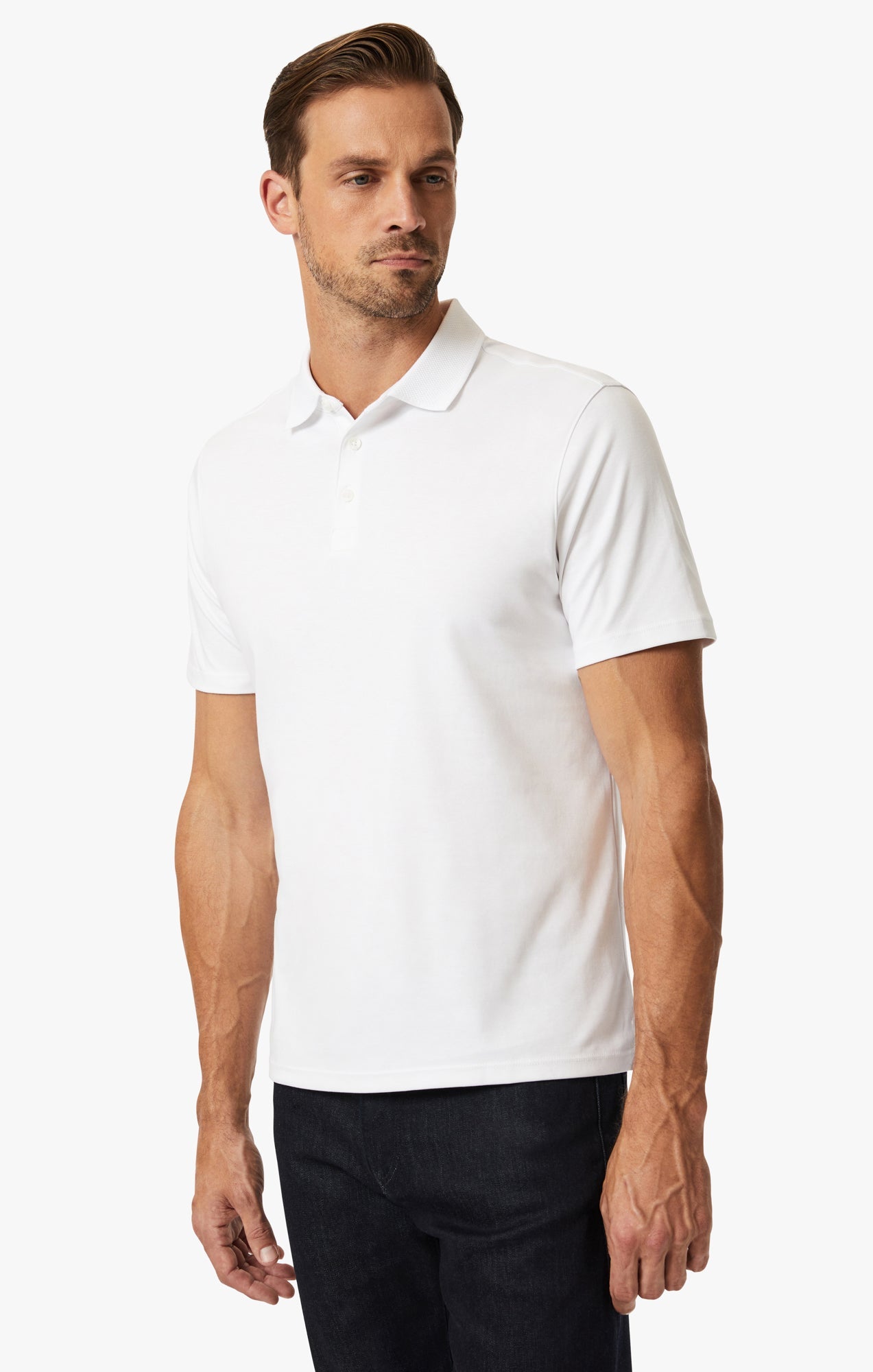 34 Heritage Polo T-Shirt In White