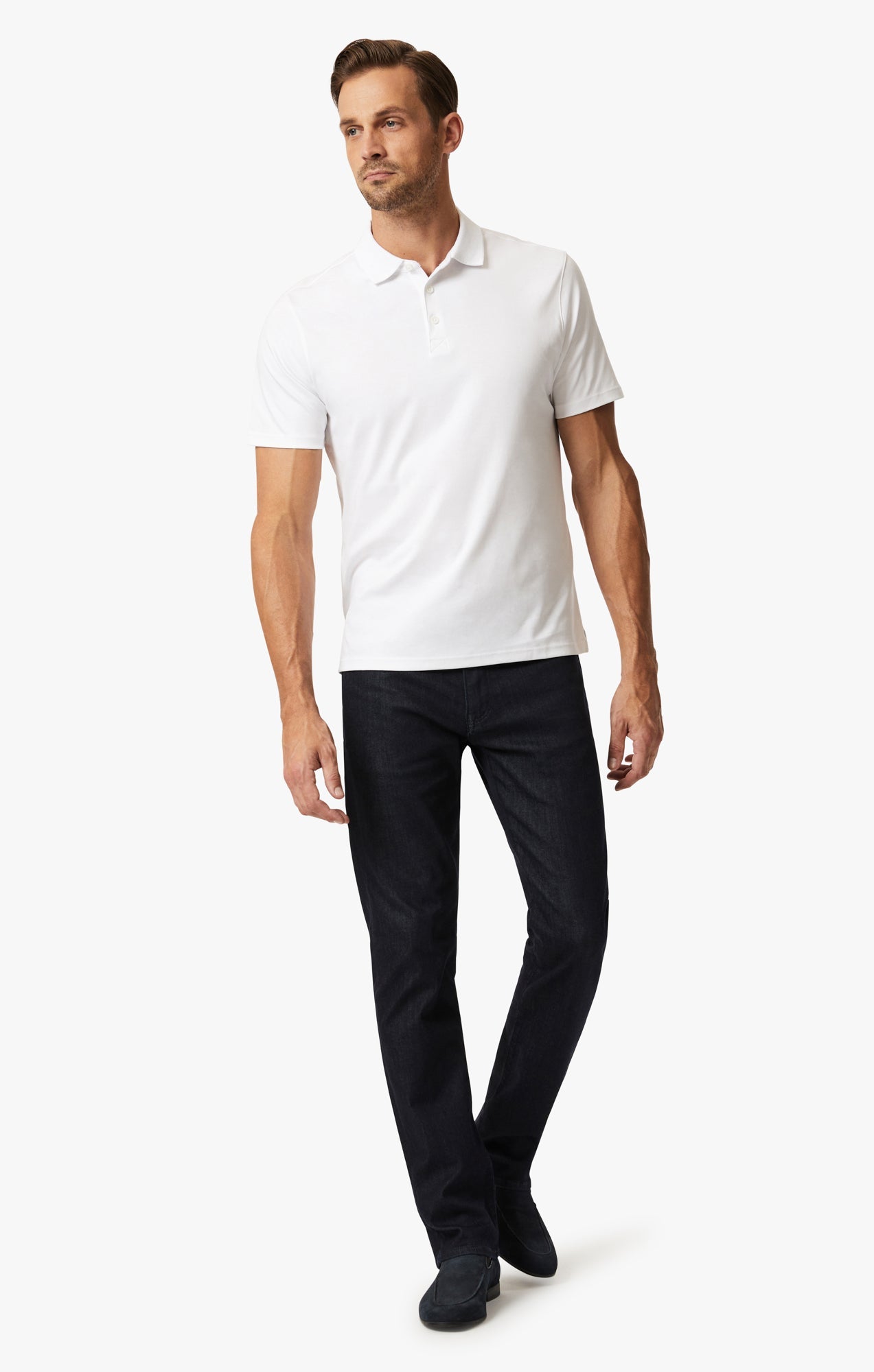34 Heritage Polo T-Shirt In White