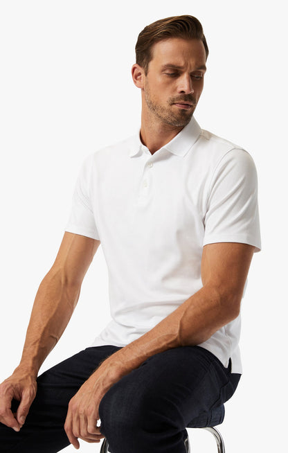 34 Heritage Polo T-Shirt In White