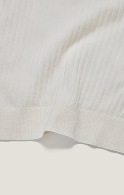 34 Heritage Polo Sweater in Off White