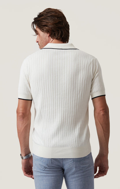 34 Heritage Polo Sweater in Off White