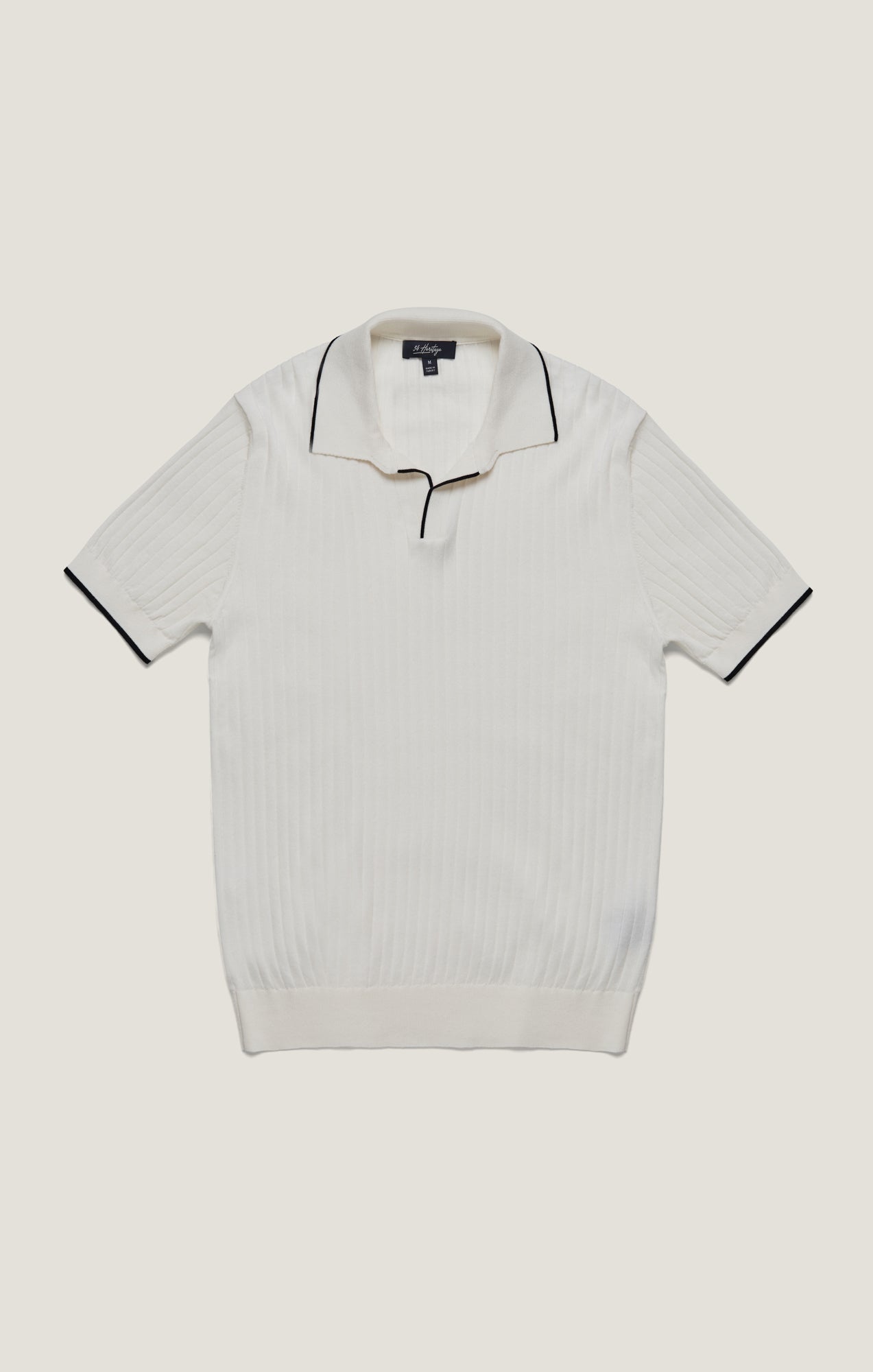 34 Heritage Polo Sweater in Off White