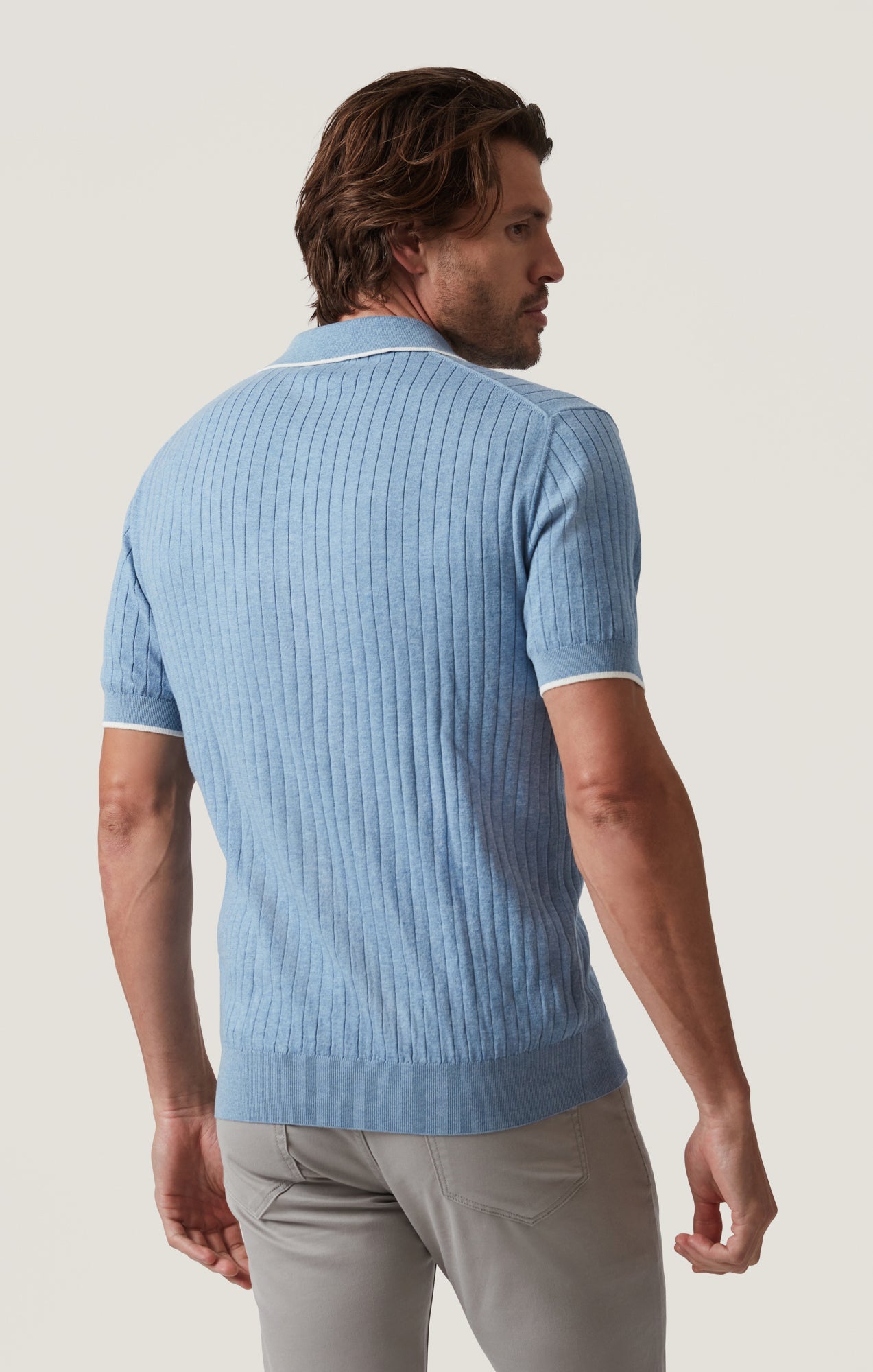34 Heritage Polo Sweater in Blue
