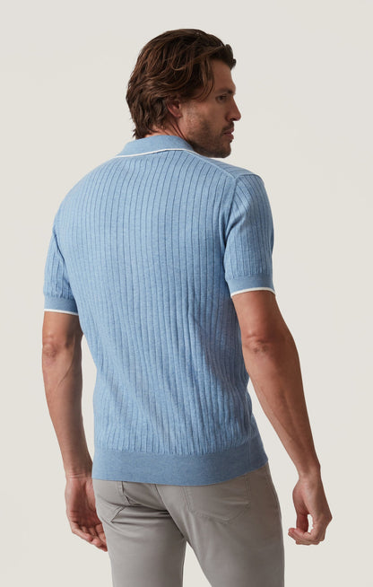 34 Heritage Polo Sweater in Blue