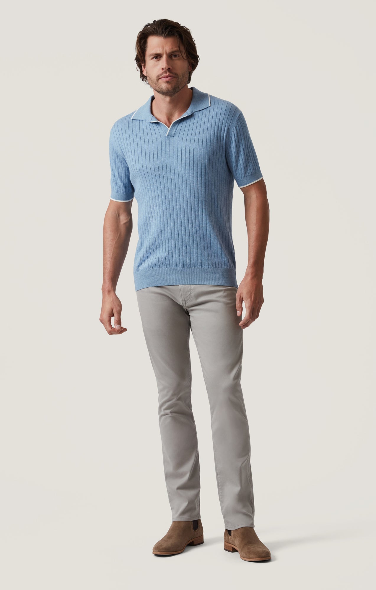 34 Heritage Polo Sweater in Blue