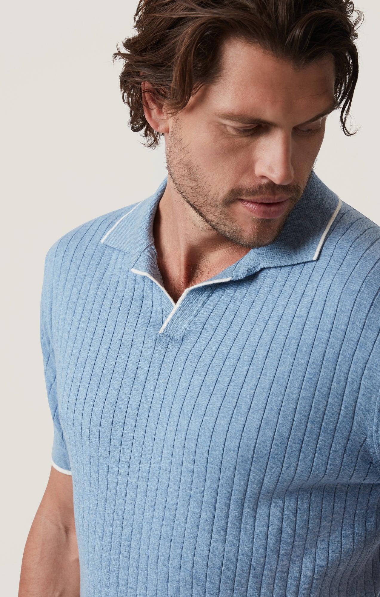 34 Heritage Polo Sweater in Blue