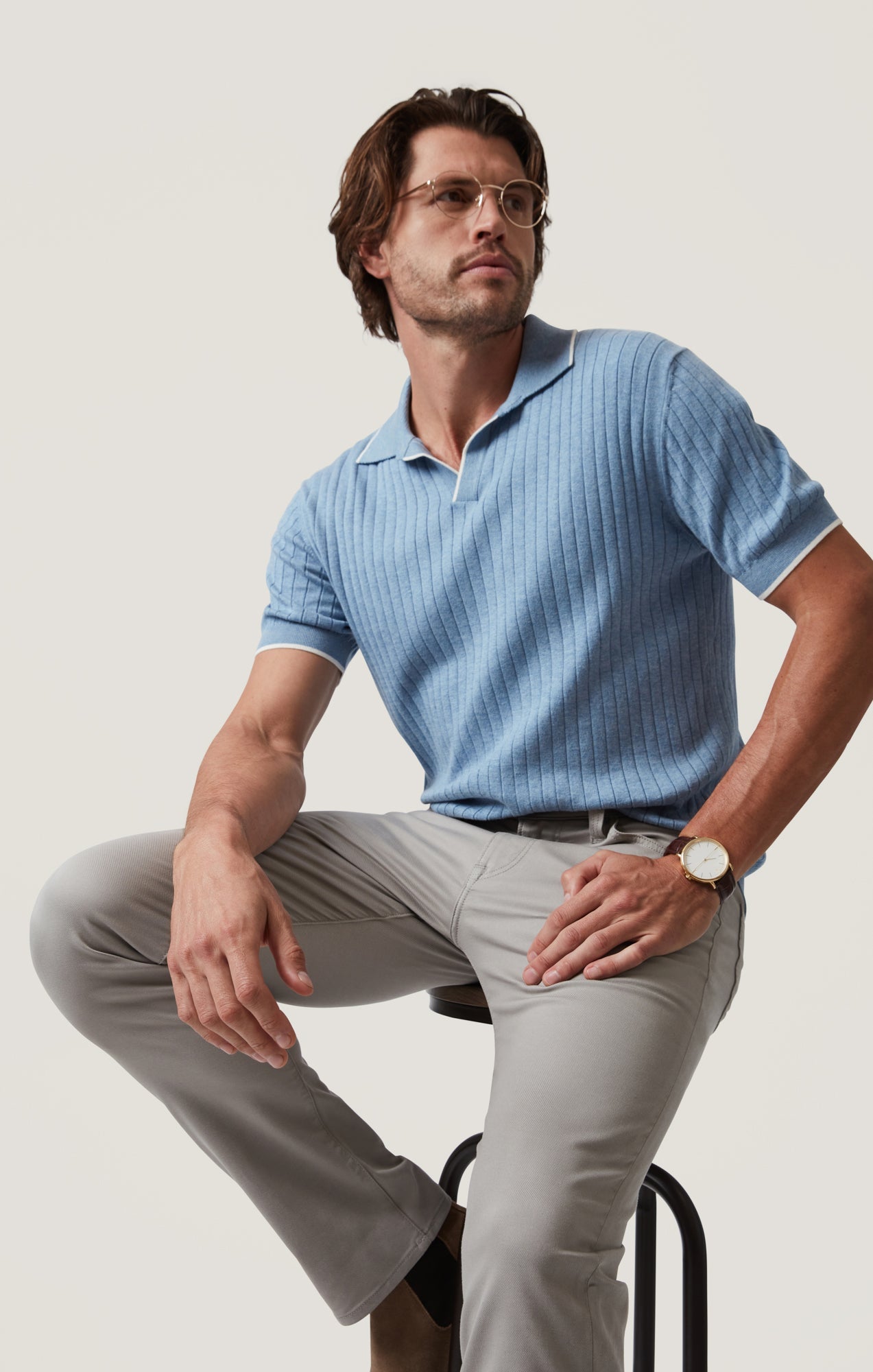 34 Heritage Polo Sweater in Blue