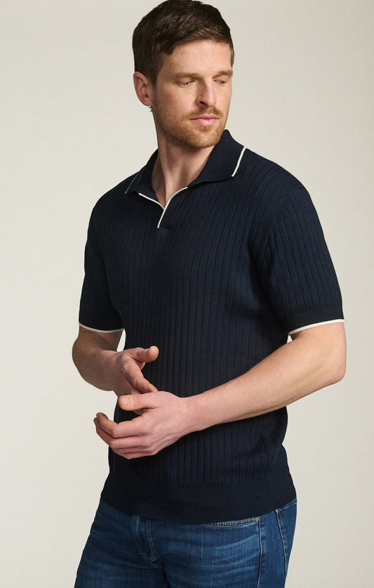 34 Heritage Polo Sweater in Navy