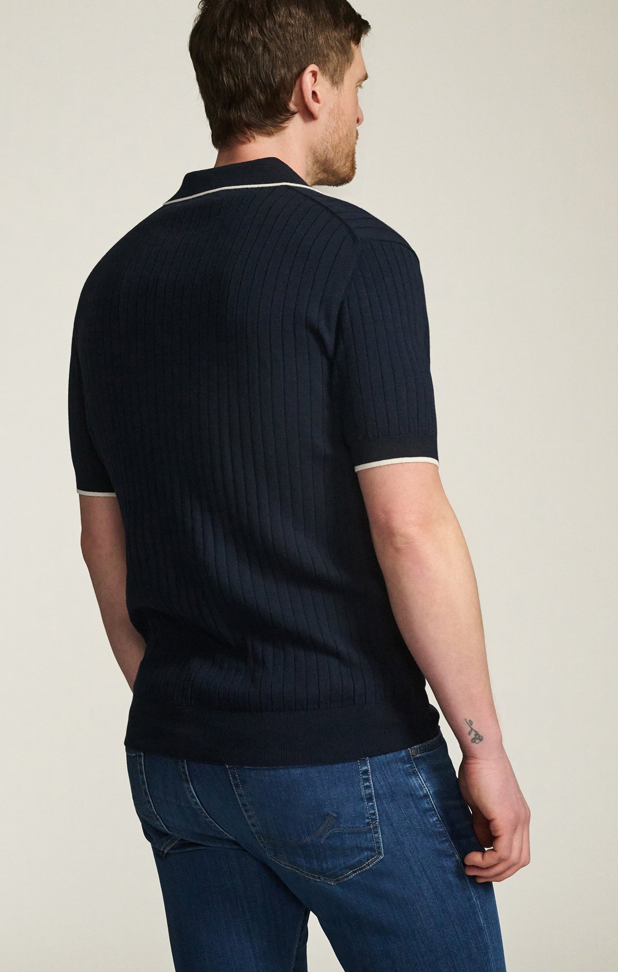 34 Heritage Polo Sweater in Navy