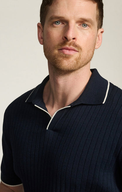 34 Heritage Polo Sweater in Navy