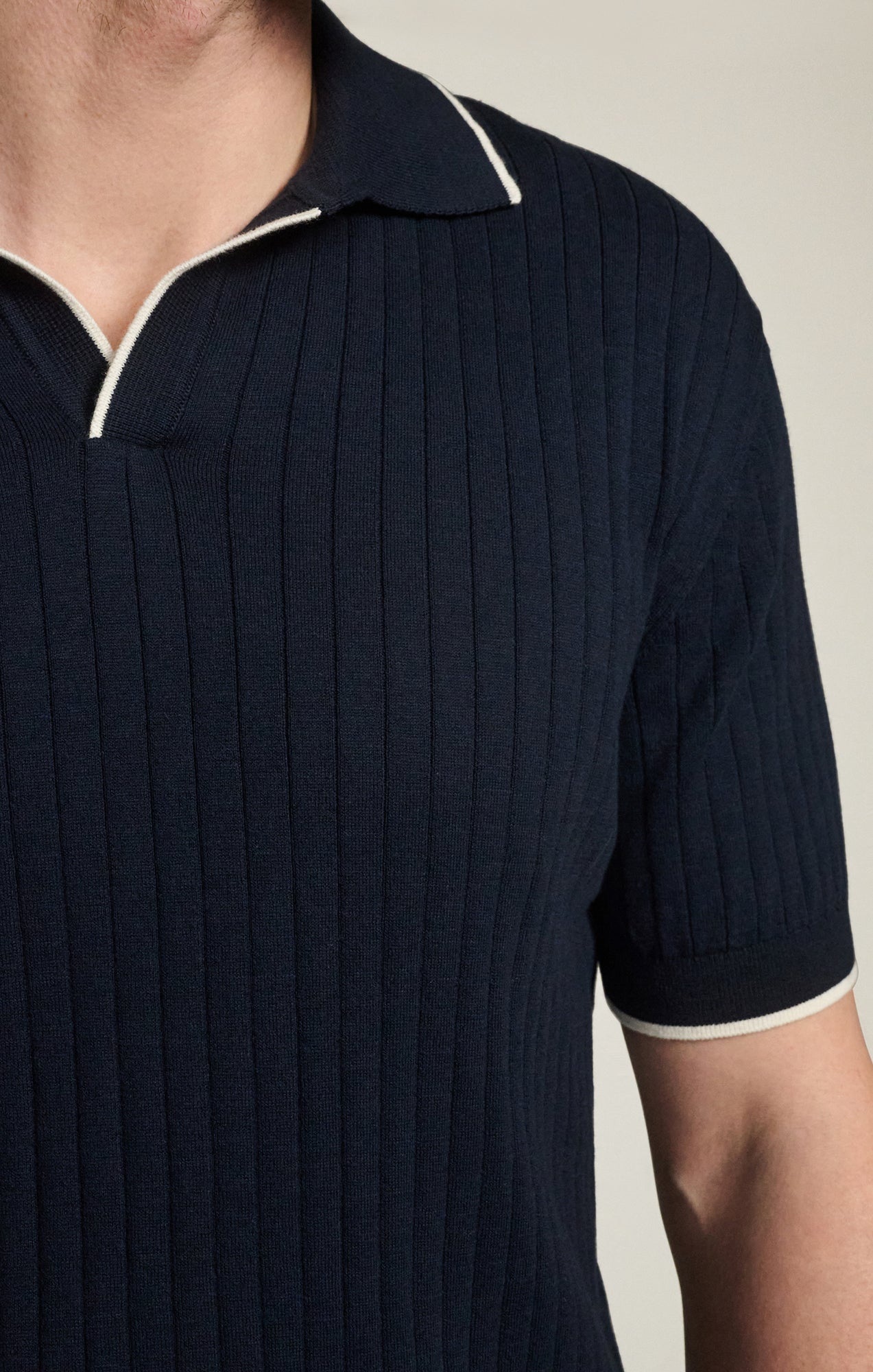 34 Heritage Polo Sweater in Navy