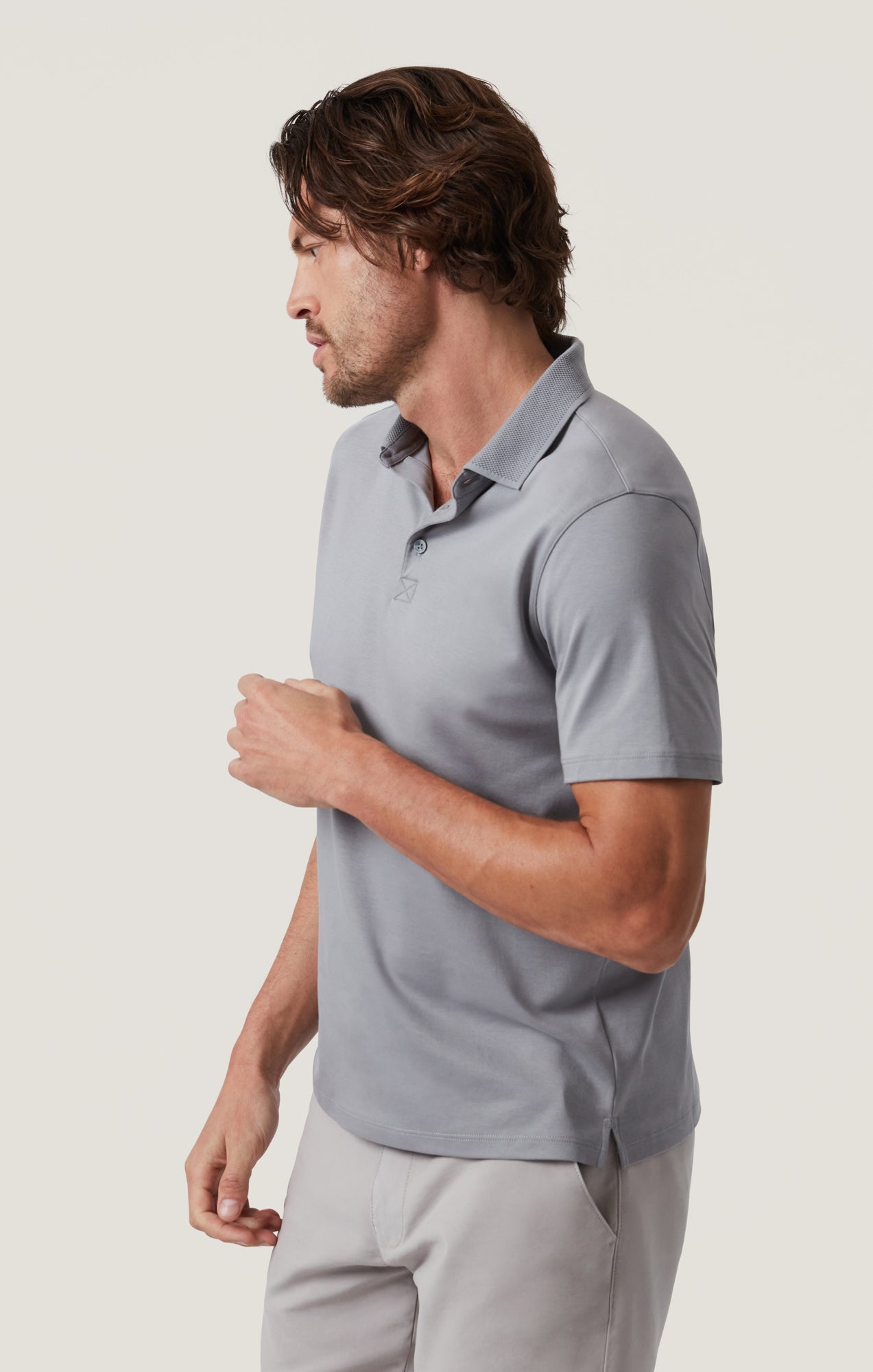 34 Heritage Polo T-Shirt in Monument Grey
