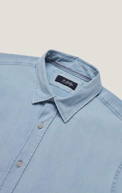 34 Heritage Denim Shirt in Bleach