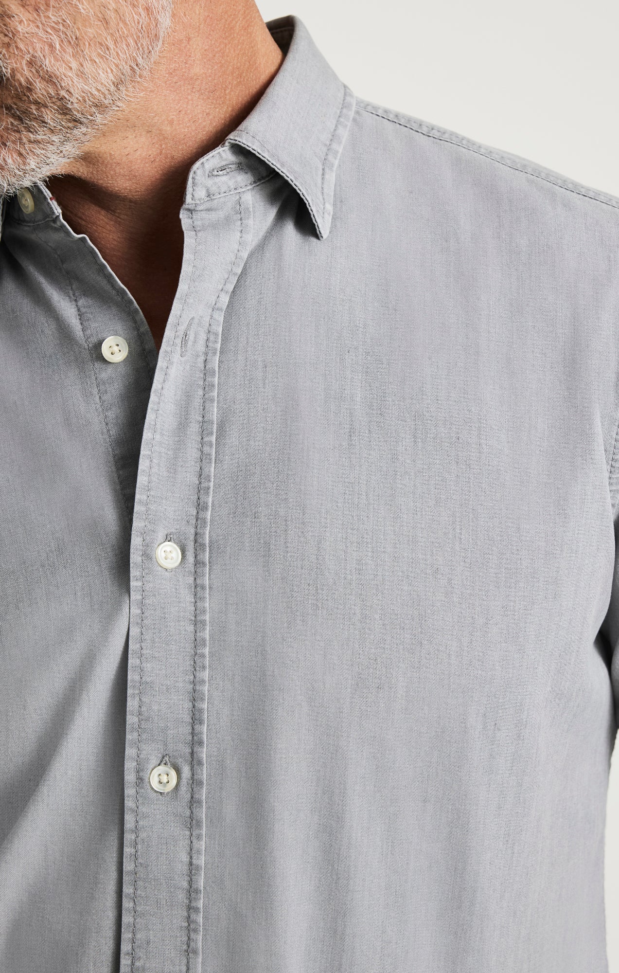 34 Heritage Denim Shirt In Grey Indigo
