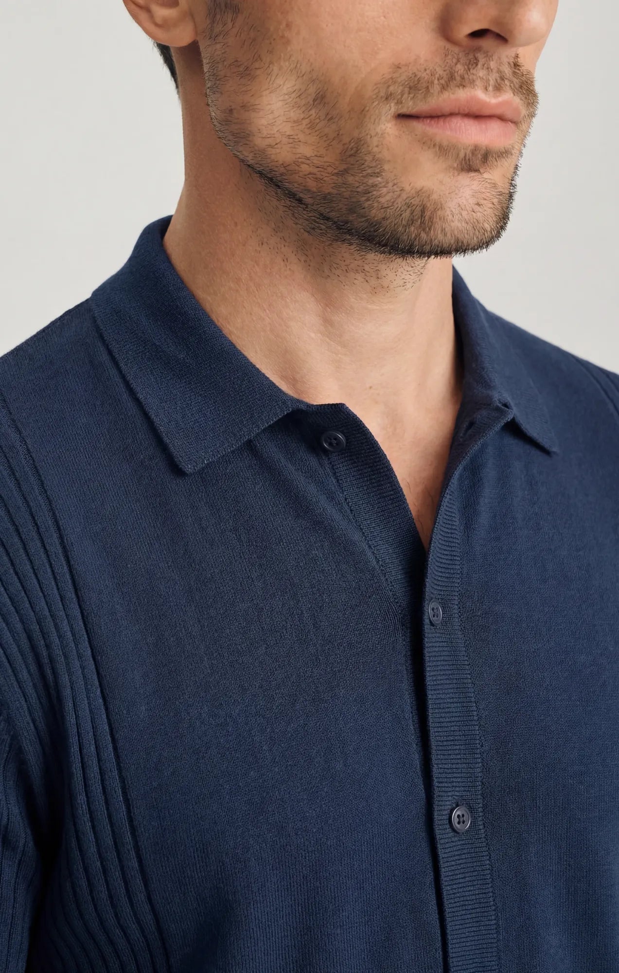 34 Heritage Button Up Sweater In Dress Blues