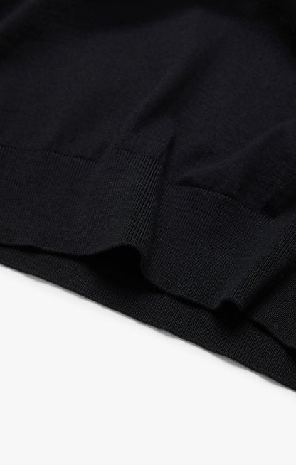 34 Heritage Quarter Zip Sweater In Black