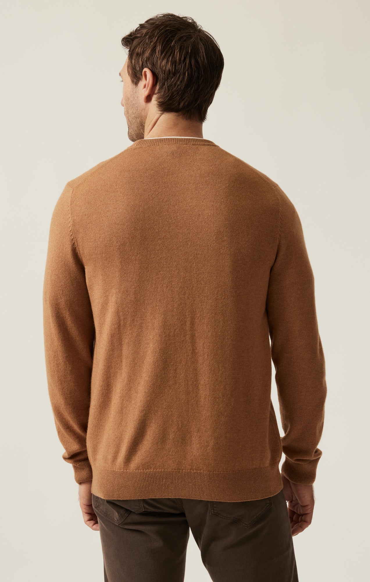 34 Heritage Cashmere Crew Neck Sweater In Tobacco