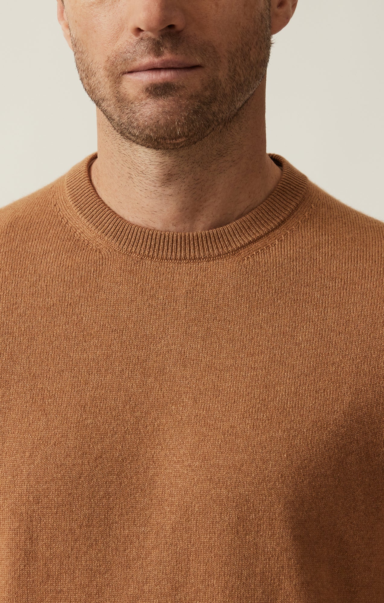 34 Heritage Cashmere Crew Neck Sweater In Tobacco