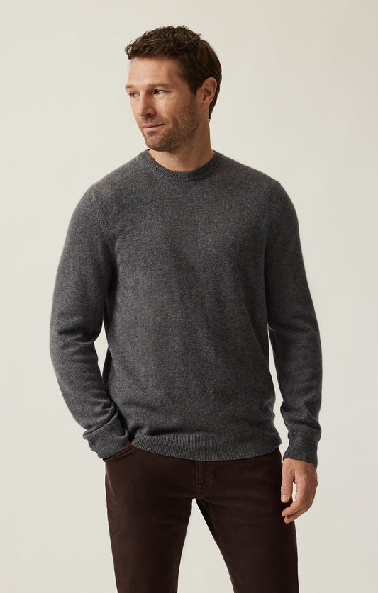 34 Heritage Cashmere Crew Neck Sweater In Charcoal