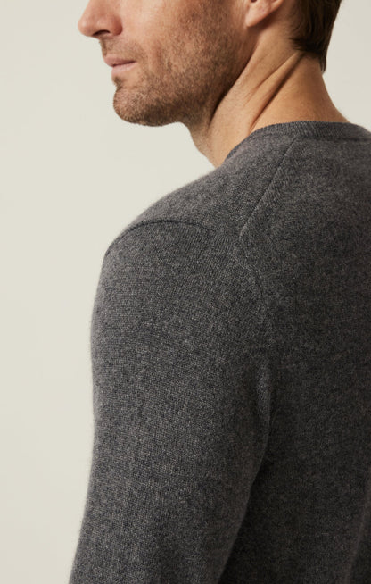 34 Heritage Cashmere Crew Neck Sweater In Charcoal
