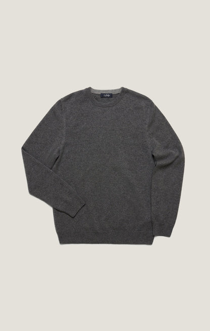 34 Heritage Cashmere Crew Neck Sweater In Charcoal
