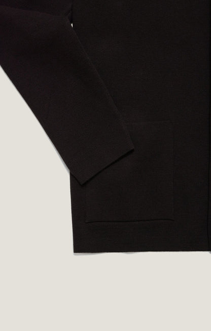 34 Heritage Full Button Cardigan In Black