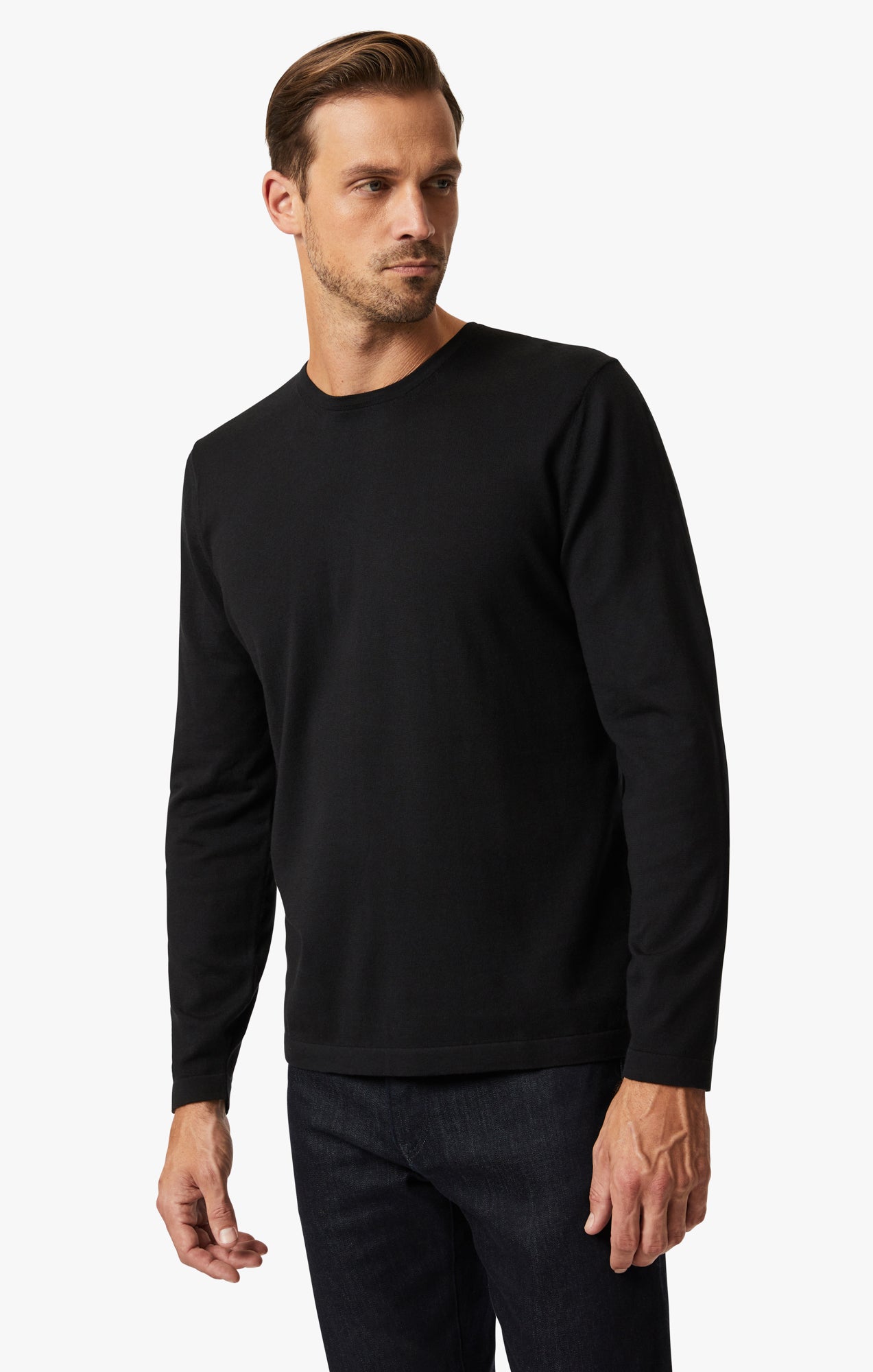 34 Heritage Crew Neck Sweater In Black