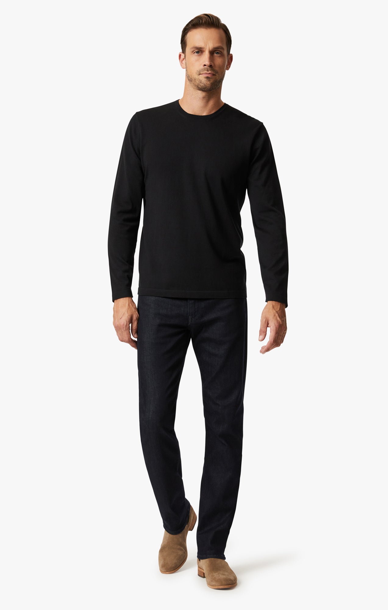 34 Heritage Crew Neck Sweater In Black