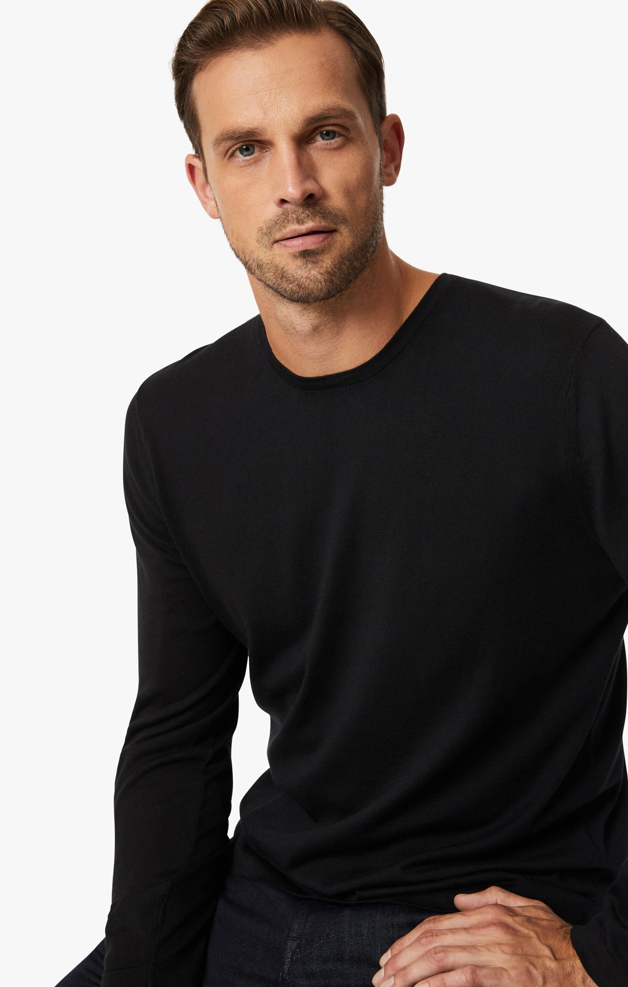 34 Heritage Crew Neck Sweater In Black