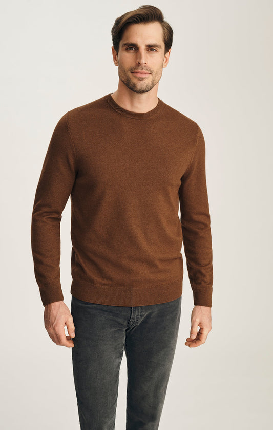 34 Heritage Cashmere Crew Neck Sweater In Coffee