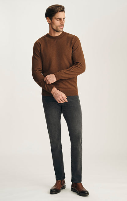 34 Heritage Cashmere Crew Neck Sweater In Coffee